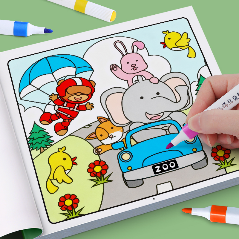 Chalk Bag - Livro de desenho e colorir infantil:
