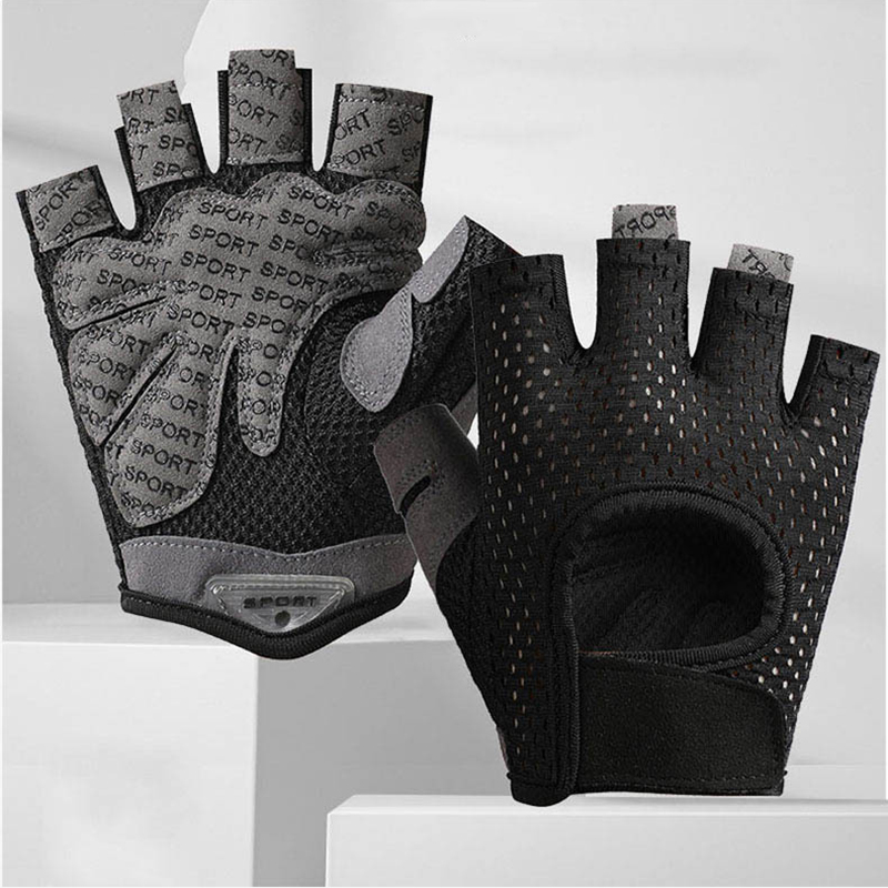 Weightlifting Gloves - Luvas de verão fitness respirável proteção