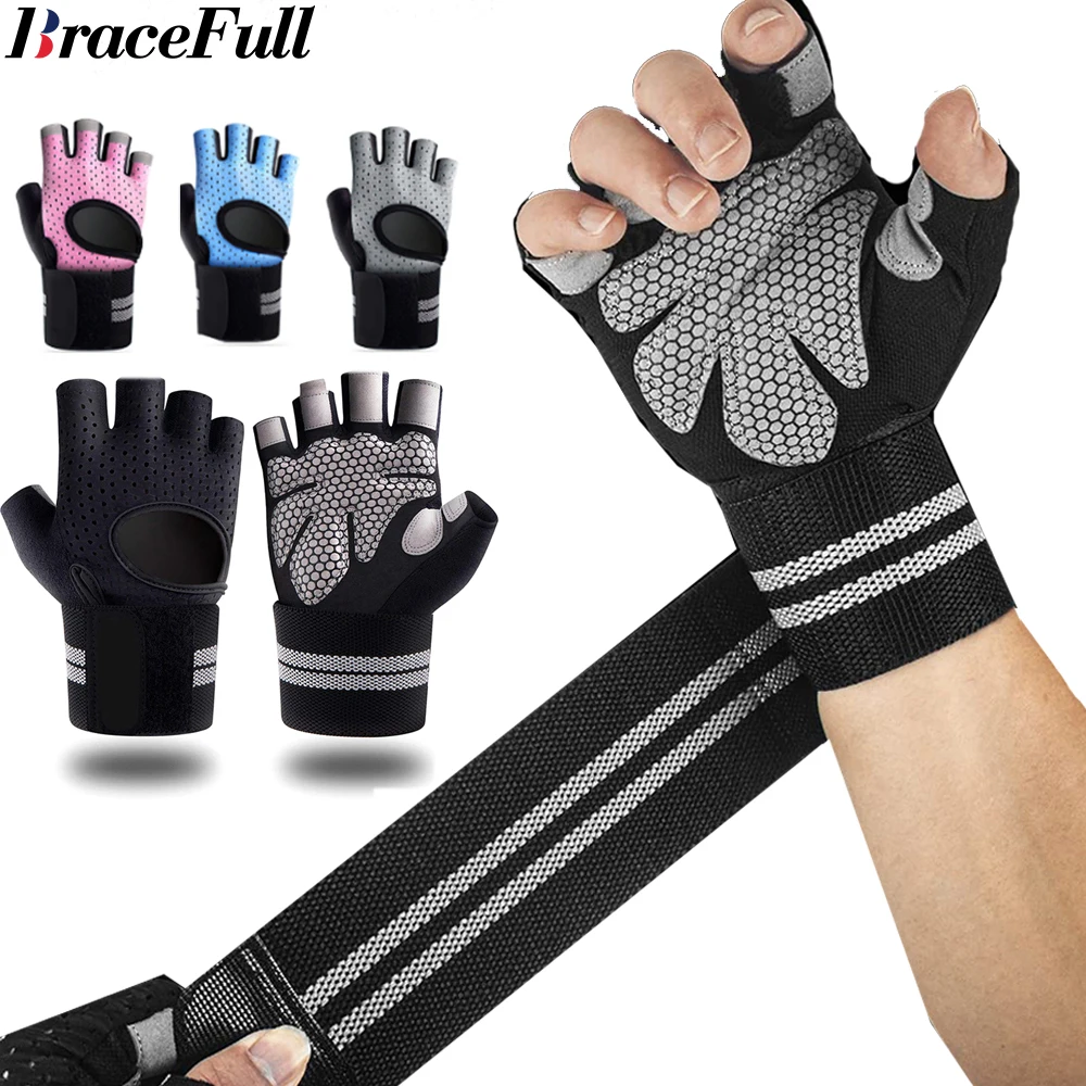Weightlifting Gloves - Luvas de ginástica meio dedo com