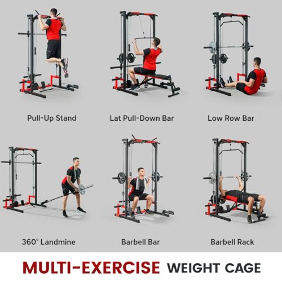 Power Cage Smith Machine Multi - Pull Up Bar avaliação e preço