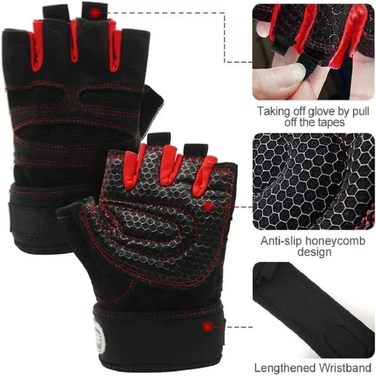 Luvas de Academia para Homens  - Weightlifting Gloves avaliação e preço