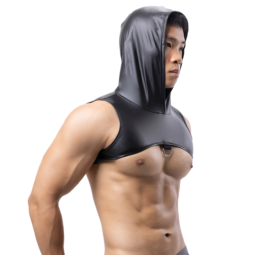Homens de couro falso com capu - Gymnastic Ring avaliação e preço